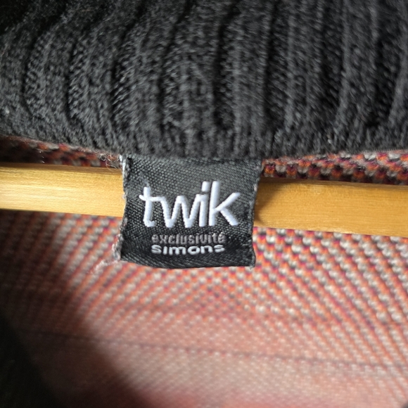 Twik Tribal Aztec Print Open Long Cardigan Sweater L/XL - Picture 4 of 9